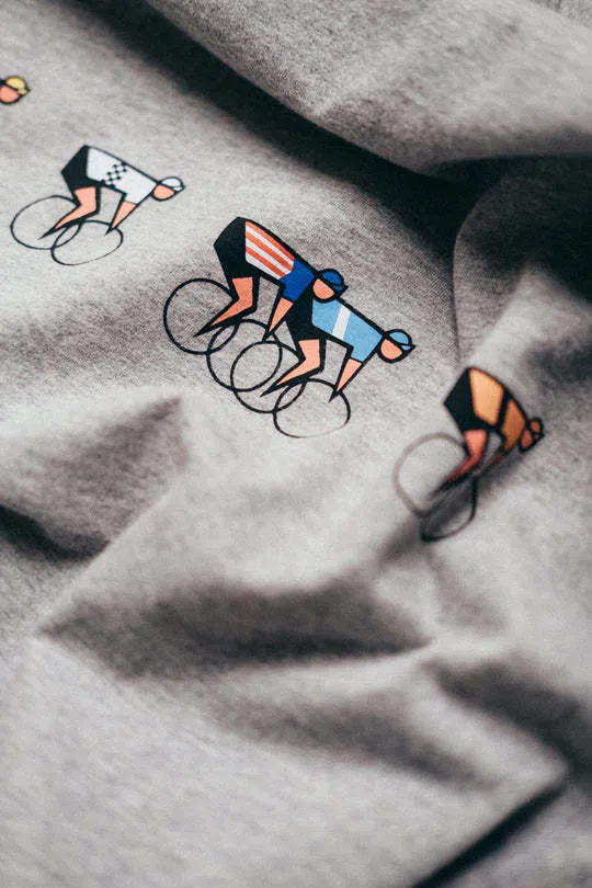 ERSTWHILE Tshirt Tête de la Course - Light Grey - Image 7