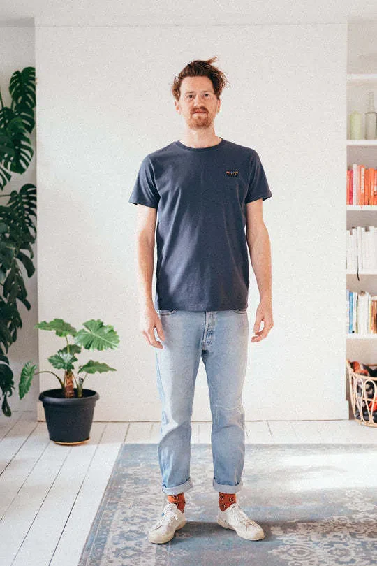 ERSTWHILE Tshirt Waaier - Navy - Image 4