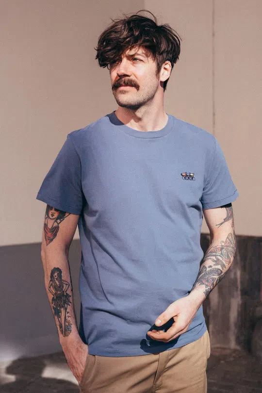 ERSTWHILE Tshirt Waaier - Breezy Blue - Image 2