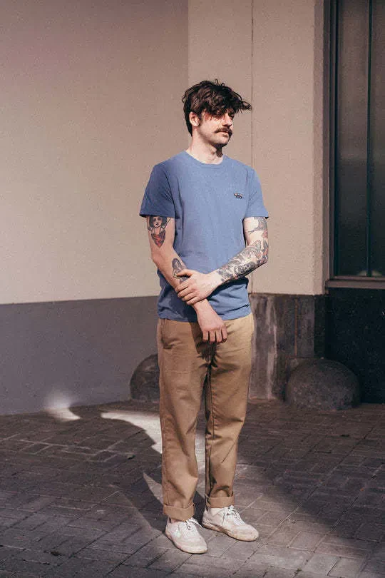 ERSTWHILE Tshirt Waaier - Breezy Blue - Image 3