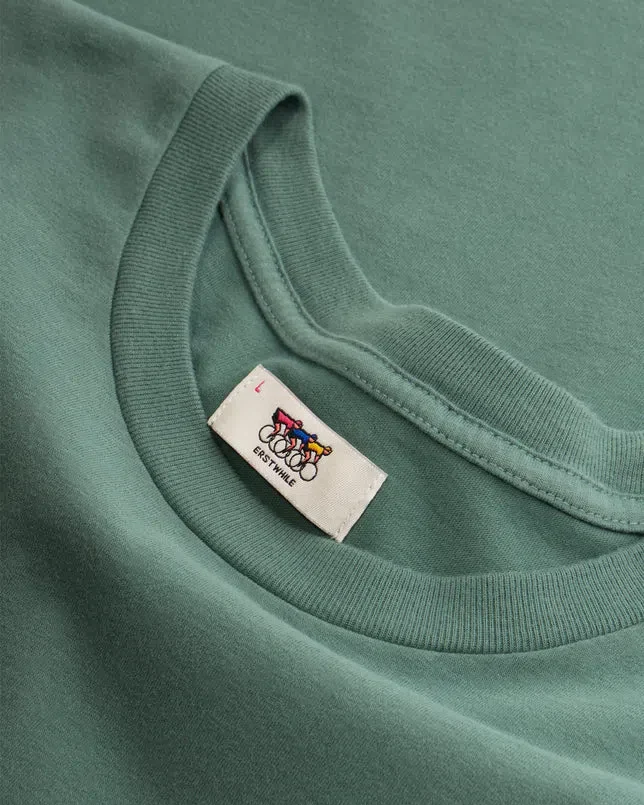 ERSTWHILE Tshirt Waaier - Pine Green - Image 3