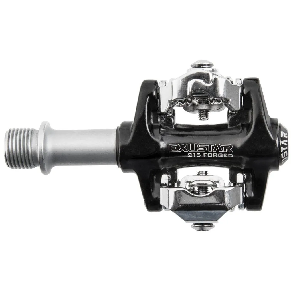 EXUSTAR MTB E PM215 2018 SHIMANO SPD COMPATIBLE / CRMO AXLE - BLACK - Image 3