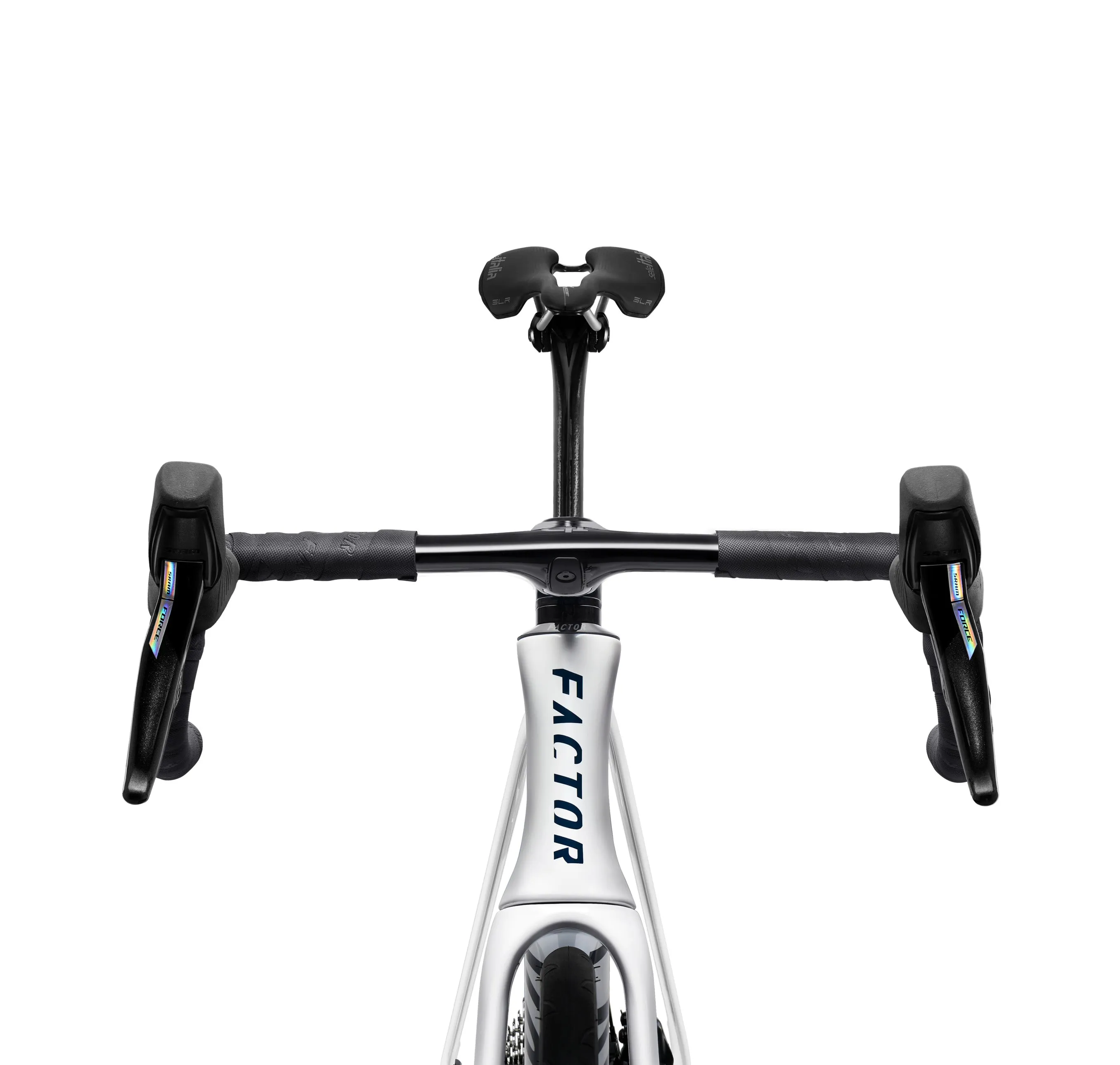 FACTOR Monza Black Inc Wheels 450 Road Bike - Pearl White - Image 5