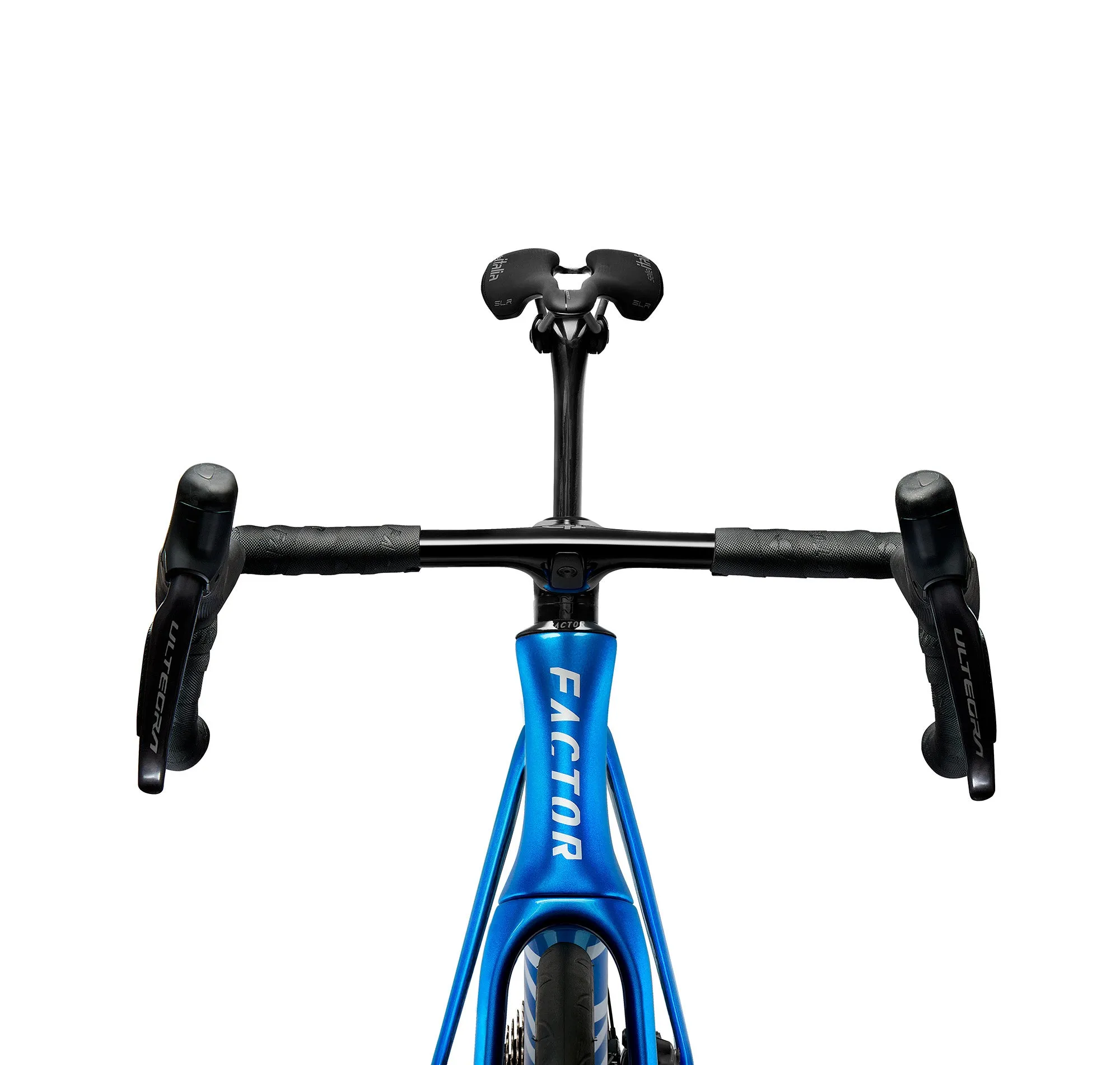 FACTOR Monza Black Inc Wheels 450 Road Bike - Solar Blue - Image 8