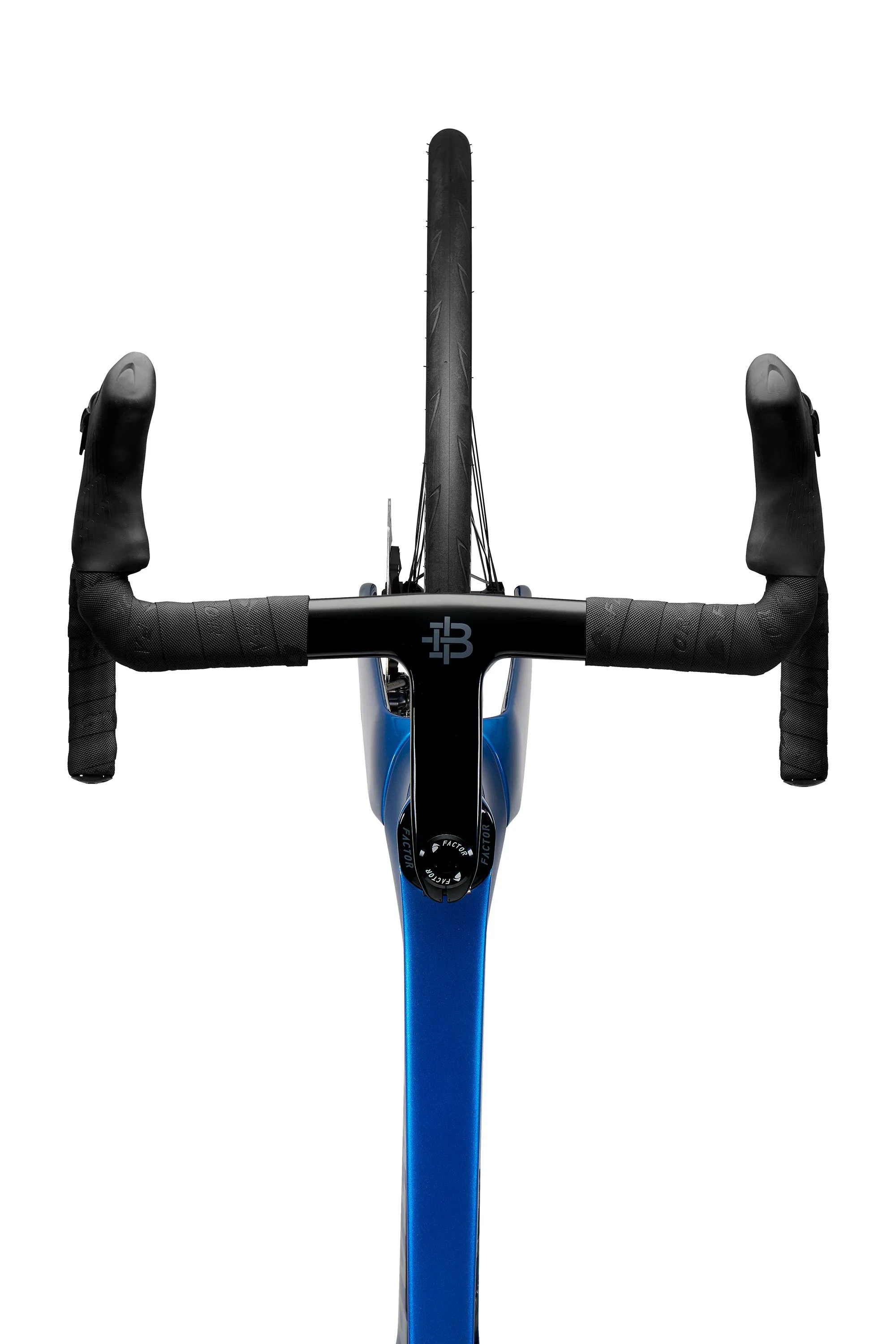 FACTOR Monza Black Inc Wheels 450 Road Bike - Solar Blue - Image 9