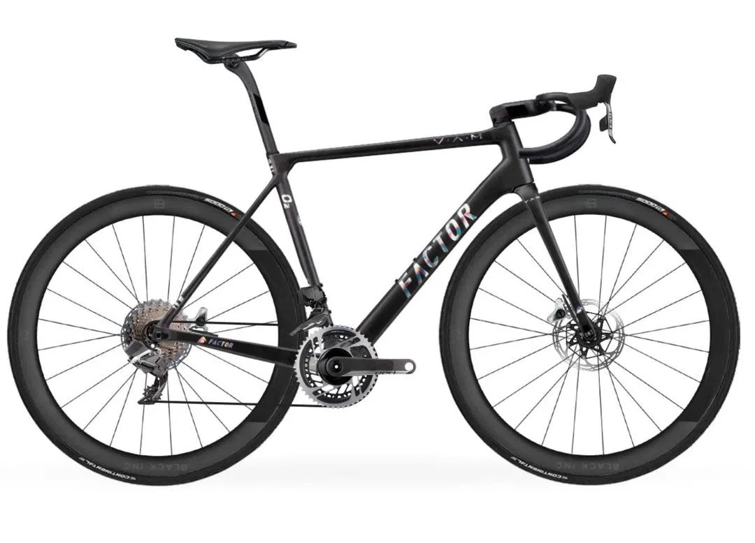 FACTOR O2 VAM Disc Complete Bike Road Sram Red AXS - Chrome - Image 4