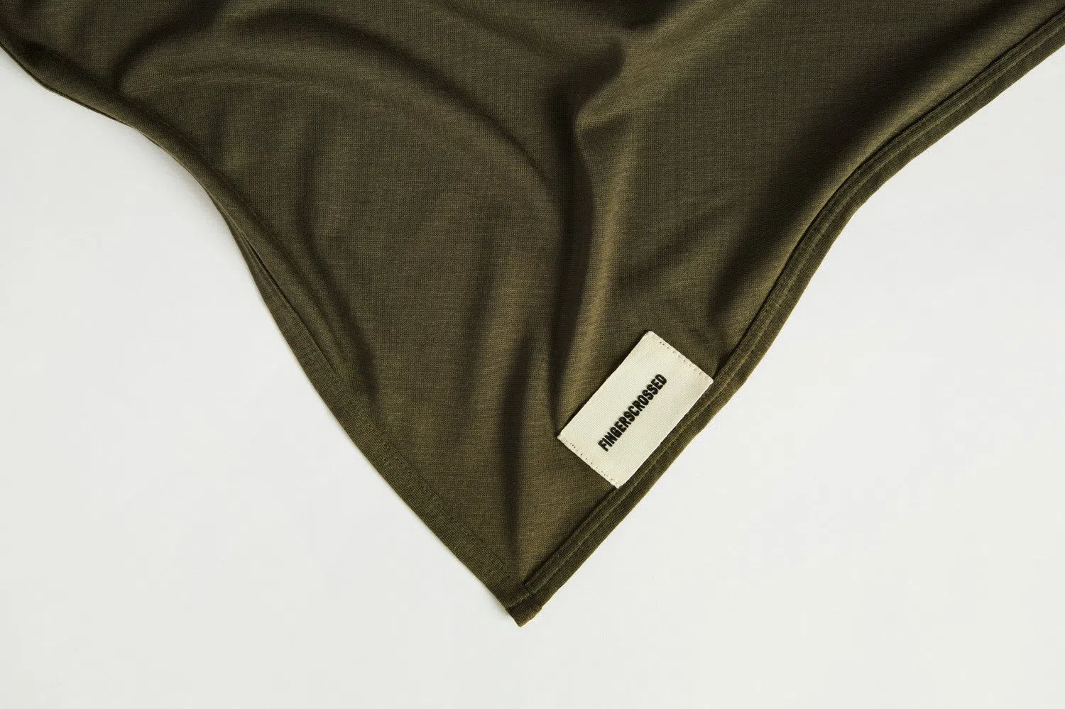 FINGERSCROSSED Bandana Triangle Scarf - Olive - Image 3
