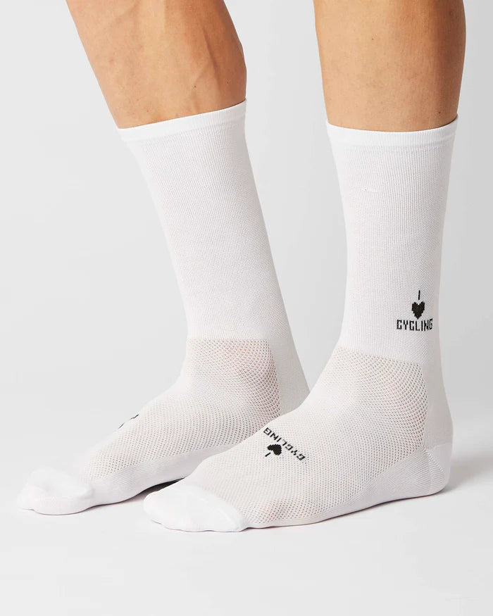 FINGERSCROSSED Classic Iconic I Love Cycling - White - Image 2