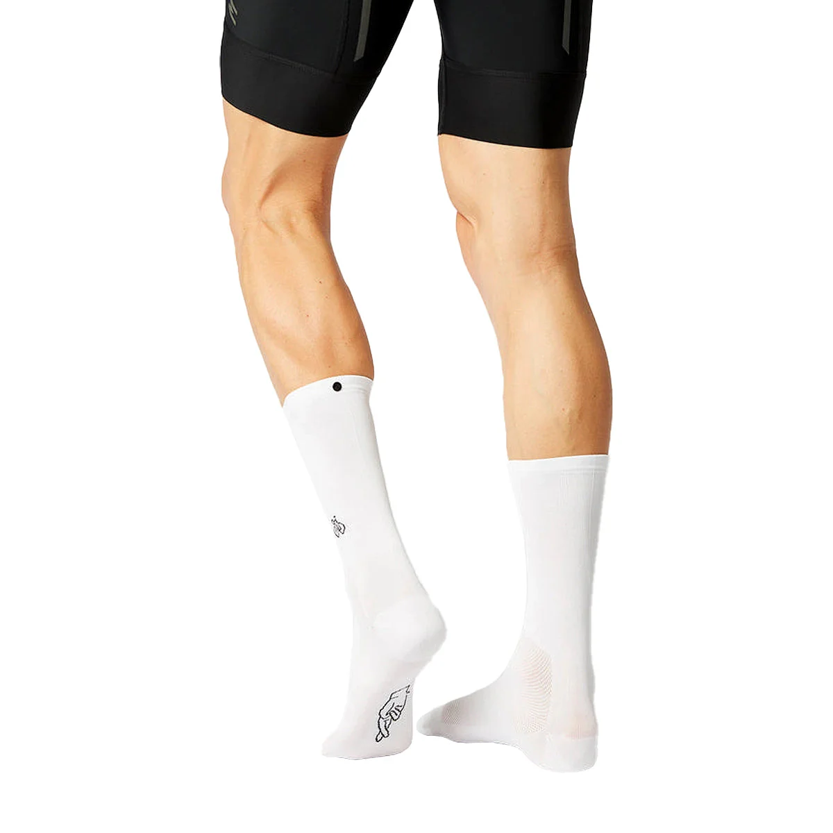 FINGERSCROSSED Classic Souvenir Bicycle Socks - White - Image 2