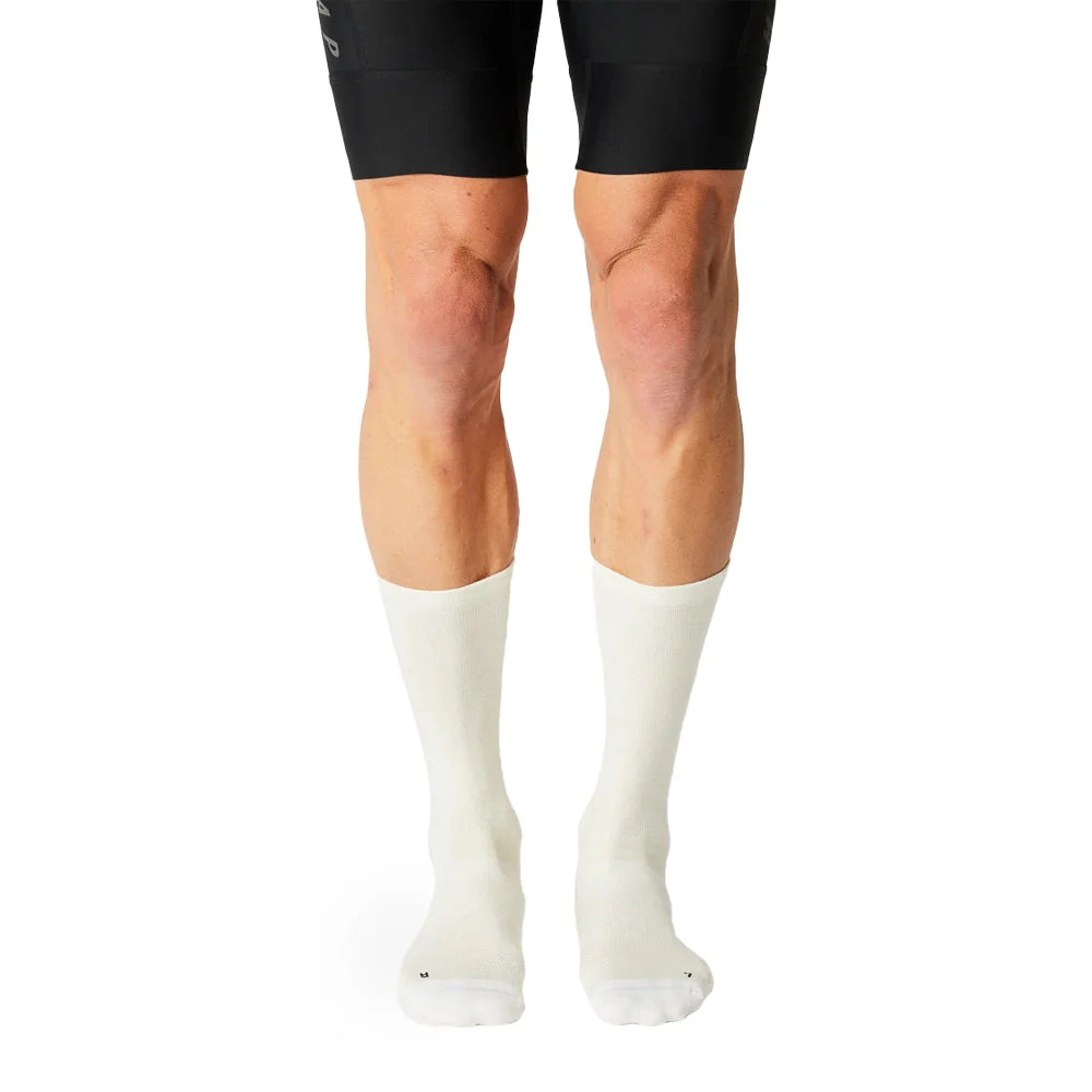 FINGERSCROSSED Socks Light Merino Silk - Creme/White