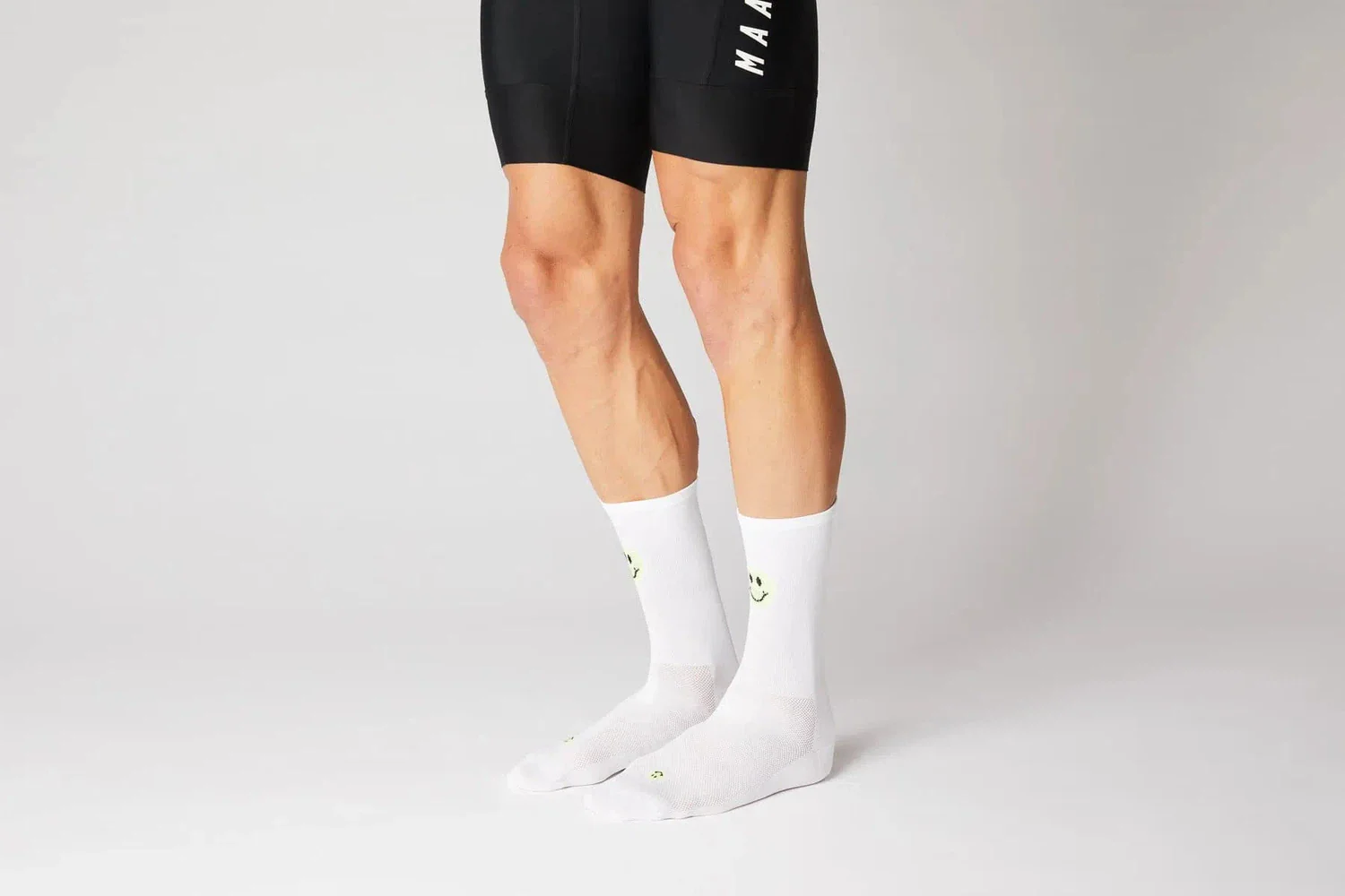 FINGERSCROSSED Socks Smiley - White/Neon - Image 3