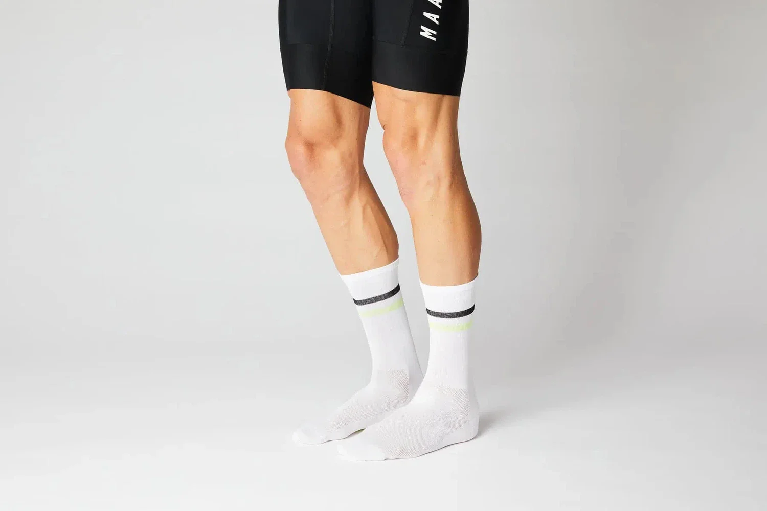 FINGERSCROSSED Socks Stripes - White/Black/Neon - Image 3