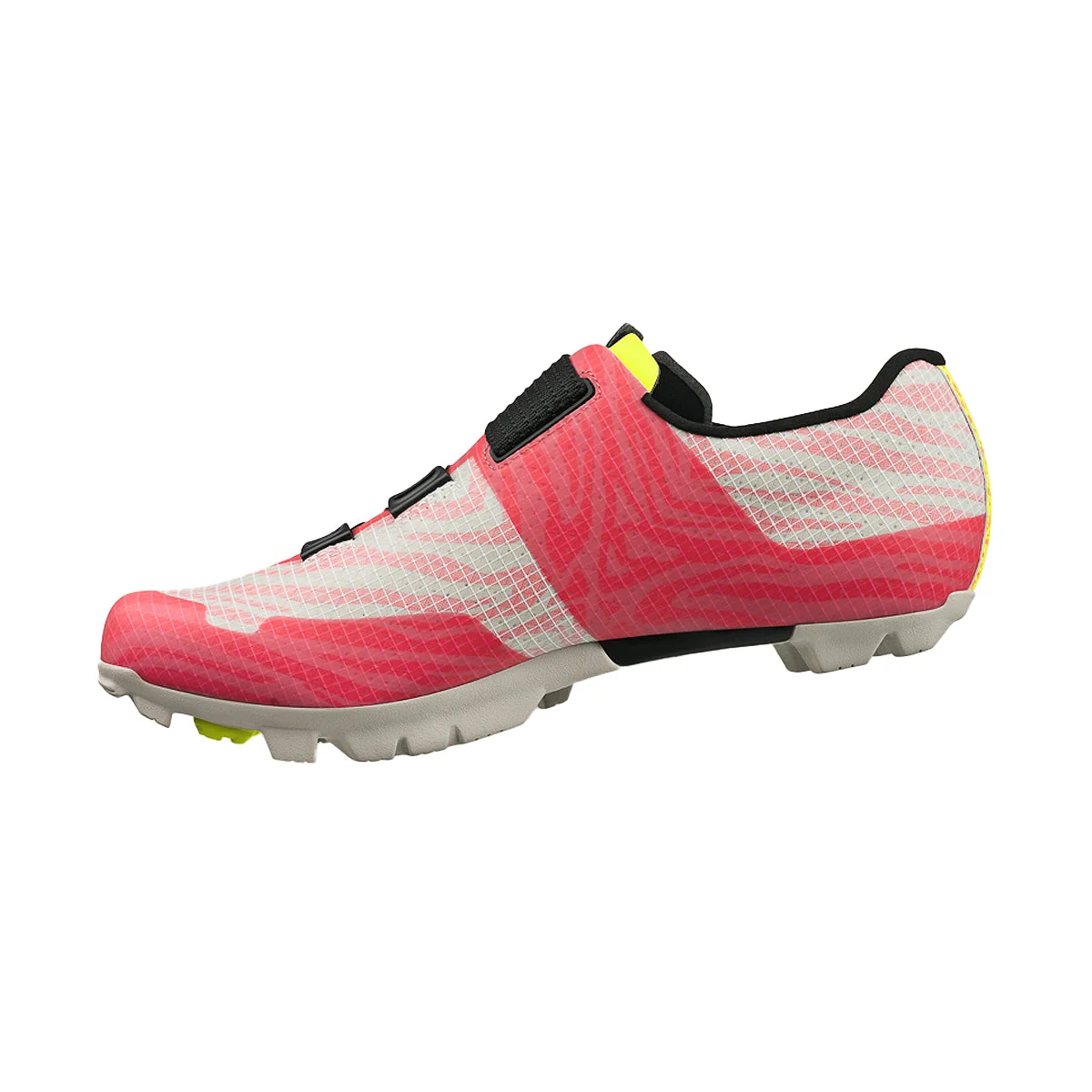 FIZIK Gravel MTB Cycling Shoes Vento Ferox Carbon AMANI - Magenta/Lime - Image 2