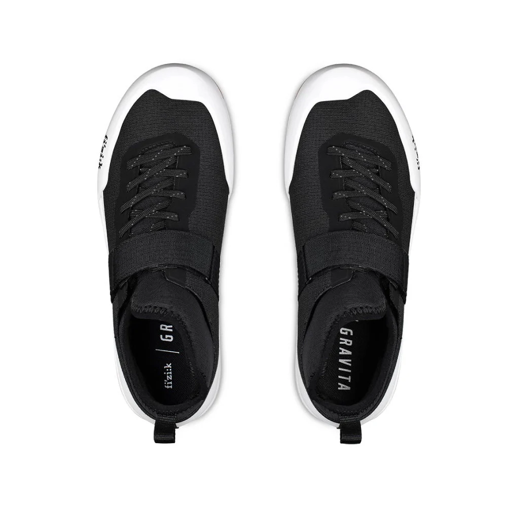 FIZIK GRAVITA TENSOR FLAT Cycling Shoes - White/Black - Image 2