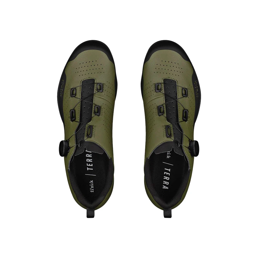 FIZIK MTB Gravel Cycling Shoes Atlas Terra - Army/Black - Image 3