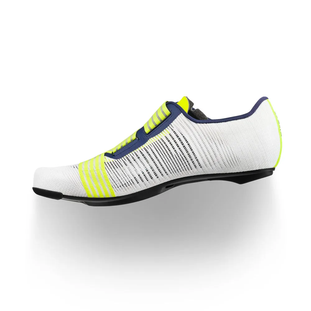 FIZIK  Vento Powerstrap Aeroweave Movistar Road Cycling Shoes - Yellow Fluo/White - Image 4