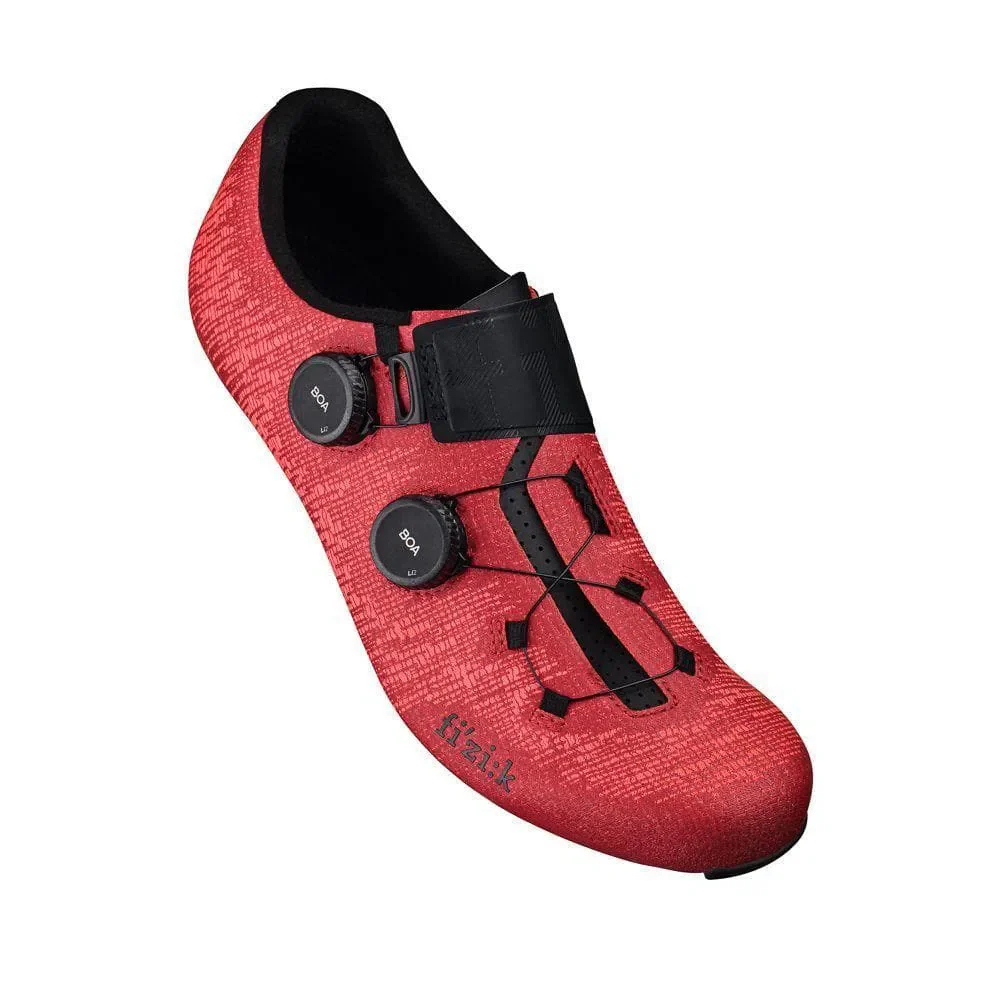 FIZIK Road Cycling Shoes R1 Vento Infinito Knit Carbon 2 - Coral/Black - Image 3
