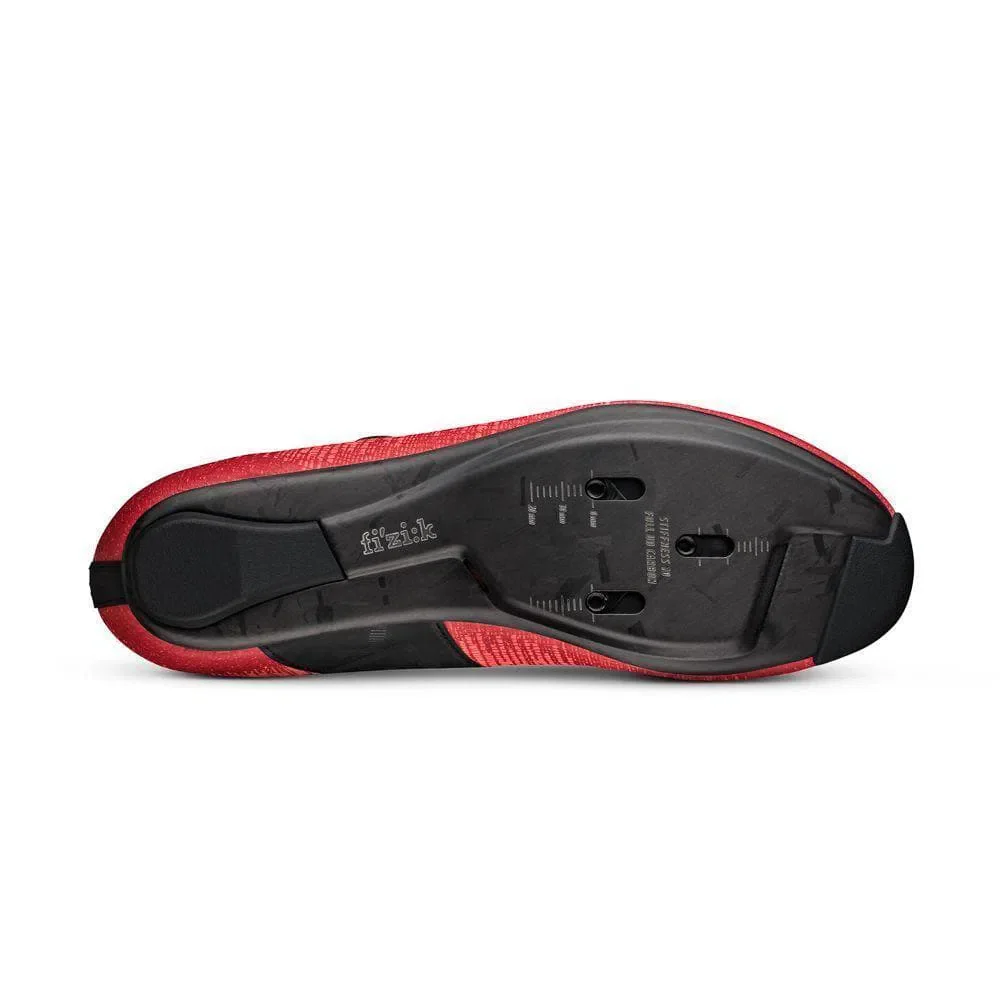 FIZIK Road Cycling Shoes R1 Vento Infinito Knit Carbon 2 - Coral/Black - Image 4