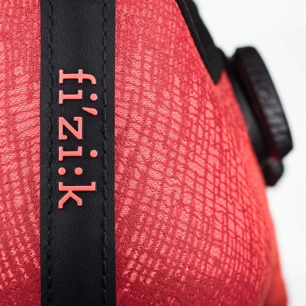 FIZIK Road Cycling Shoes R1 Vento Infinito Knit Carbon 2 - Coral/Black - Image 5