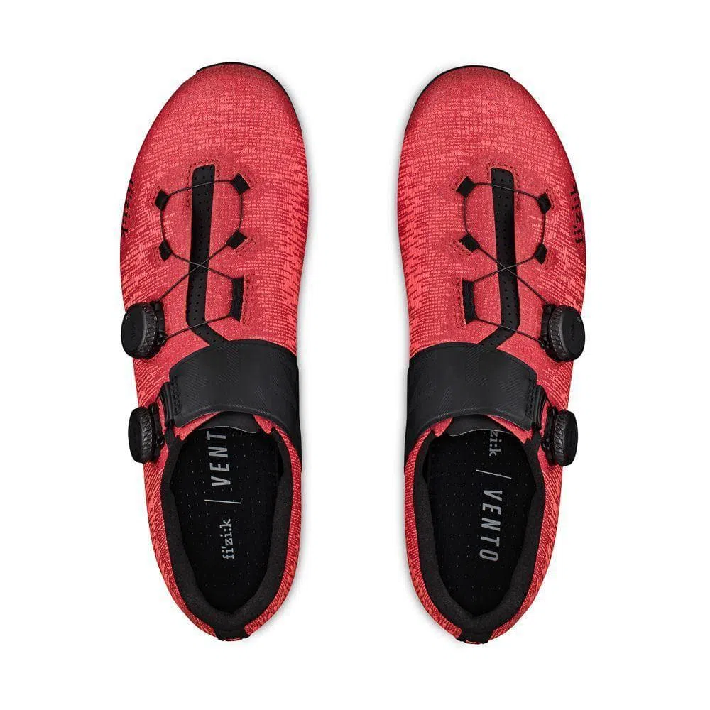 FIZIK Road Cycling Shoes R1 Vento Infinito Knit Carbon 2 - Coral/Black - Image 7