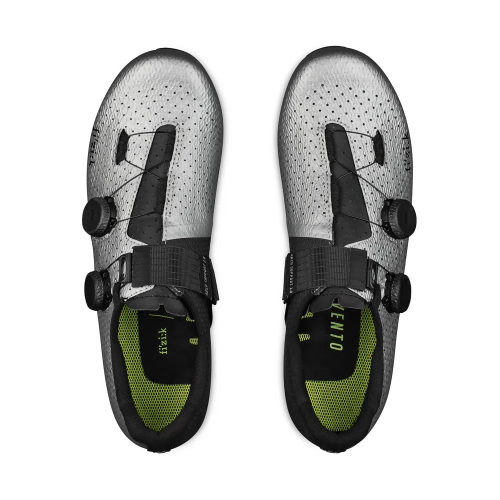 FIZIK Road Cycling Shoes Vento Stabilita Carbon - Silver Black - Image 4