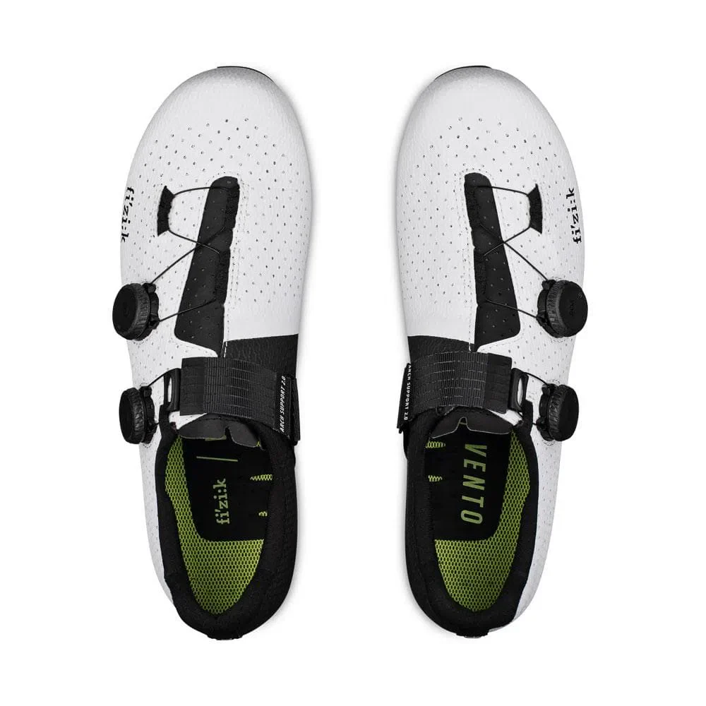 FIZIK Road Cycling Shoes Vento Stabilita Carbon - White Black - Image 2