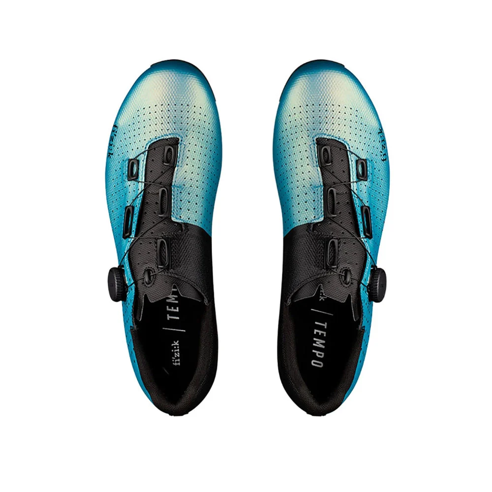 FIZIK TEMPO DECOS CARBON Cycling Shoes - Iridiscent Blue/Black - Image 2