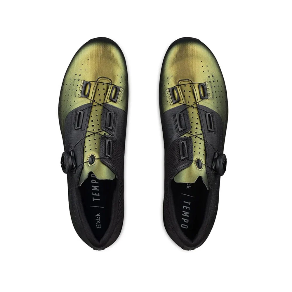 FIZIK TEMPO OVERCURVE R4 Cycling Shoes - Green/Iridiscent Black - Image 2
