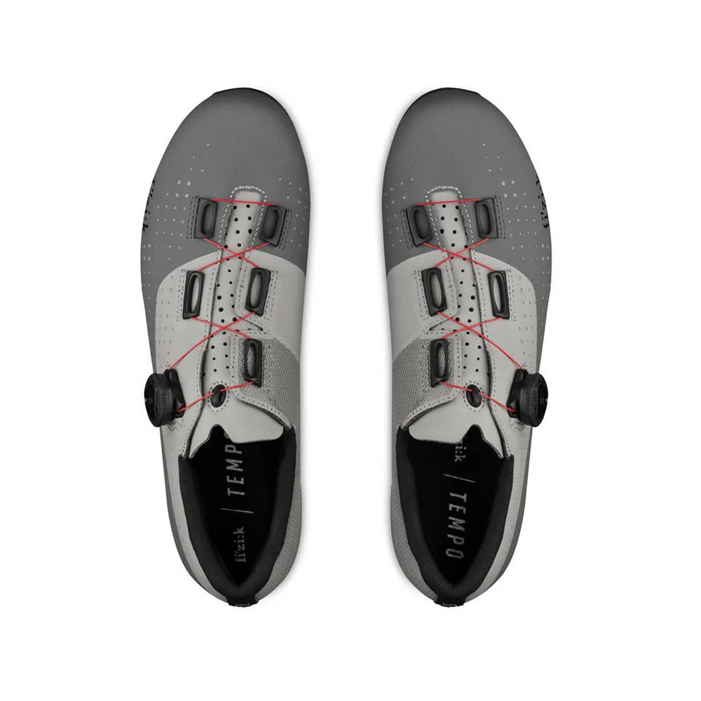 FIZIK TEMPO OVERCURVE R4 Cycling Shoes - Grey/Red - Image 2