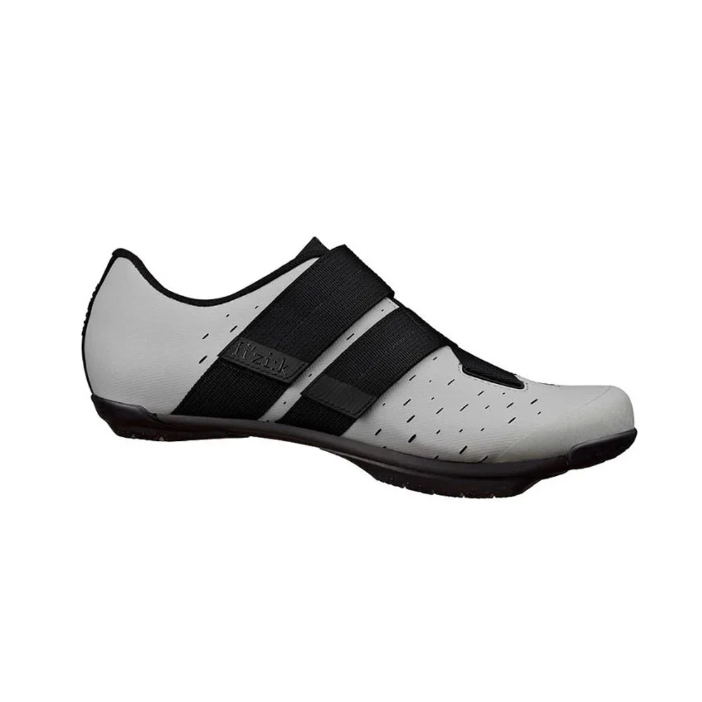 FIZIK Gravel MTB Cycling Shoes X4 Terra Powerstrap - Light Grey/Black