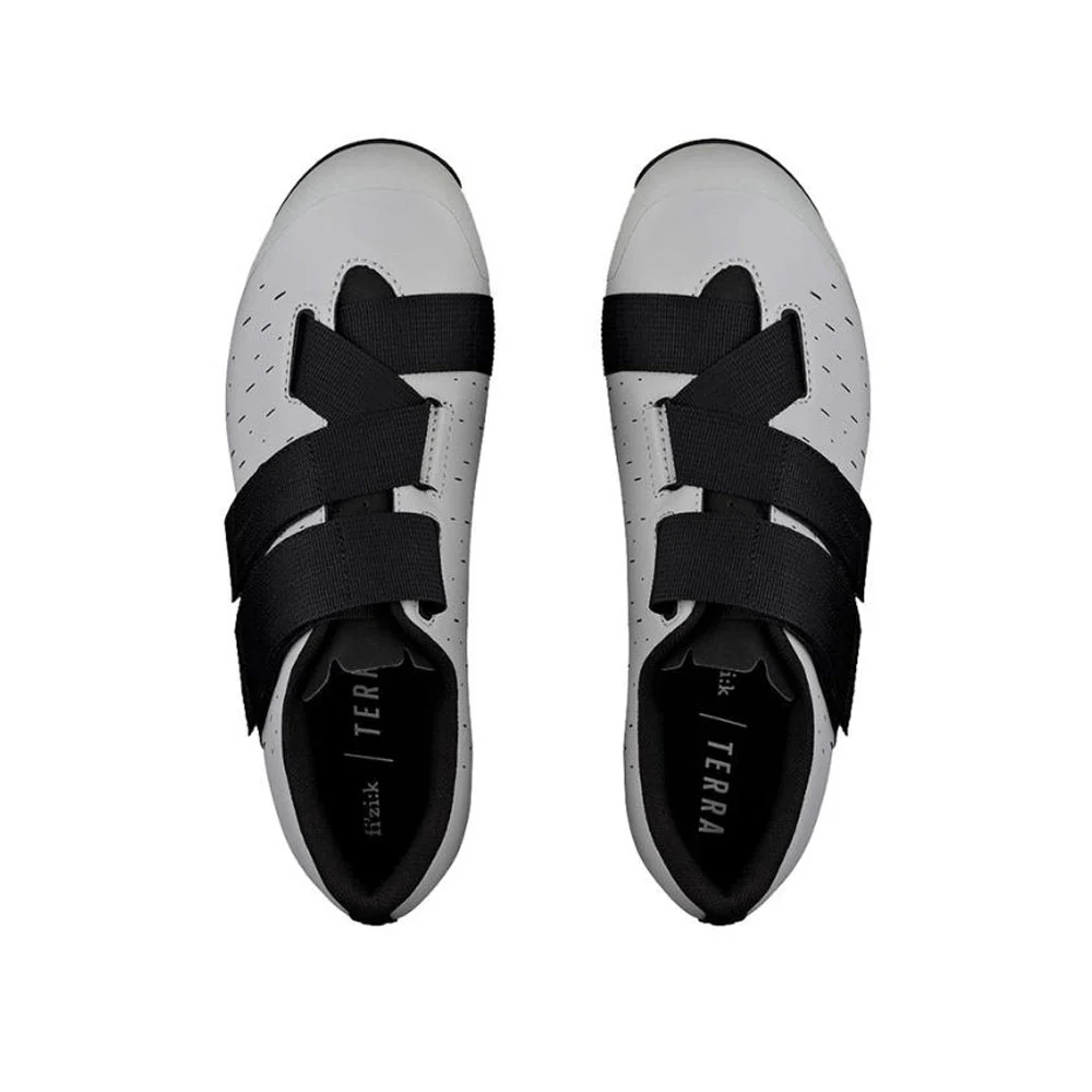 FIZIK Gravel MTB Cycling Shoes X4 Terra Powerstrap - Light Grey/Black - Image 2