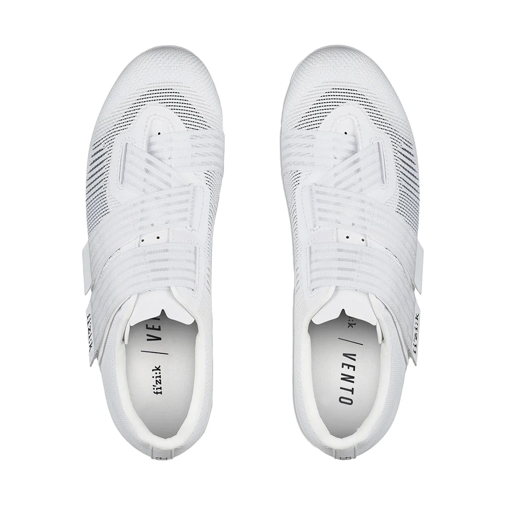 Fizik Vento Aeroweave Powerstrap Road Carbon Cycling Shoes - White - Image 2
