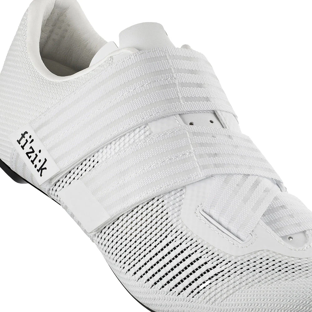Fizik Vento Aeroweave Powerstrap Road Carbon Cycling Shoes - White - Image 4