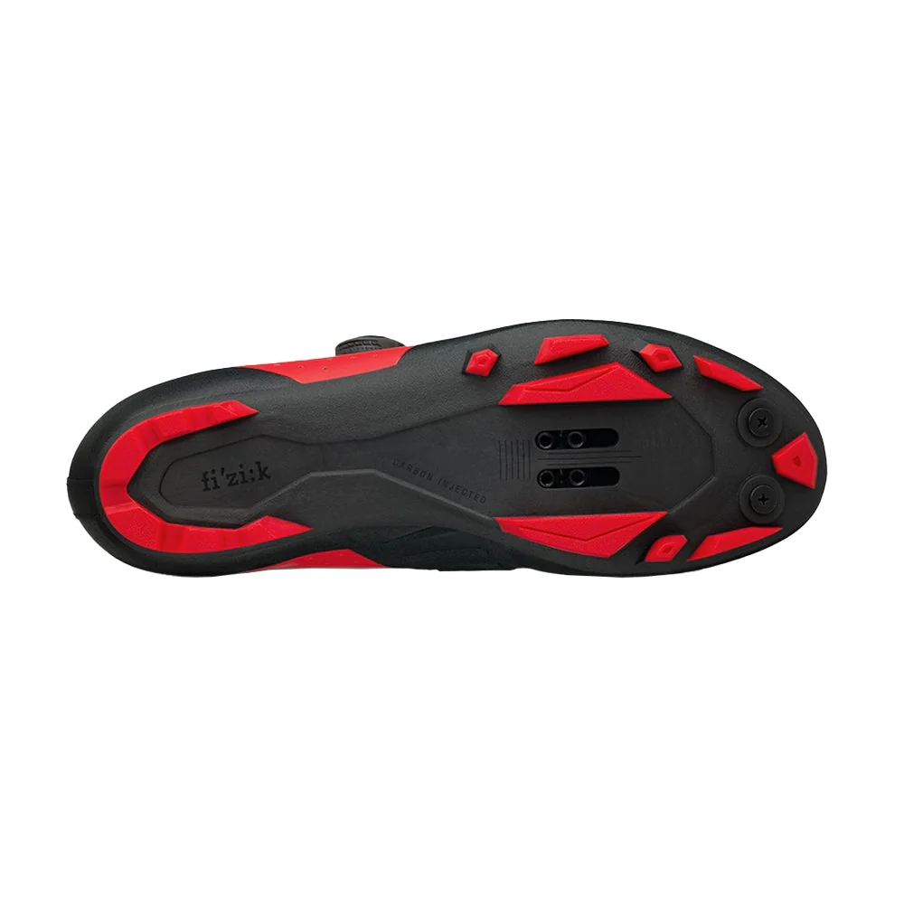 FIZIK VENTO OVERCURVE X3 Cycling Shoes - Red/Black - Image 3