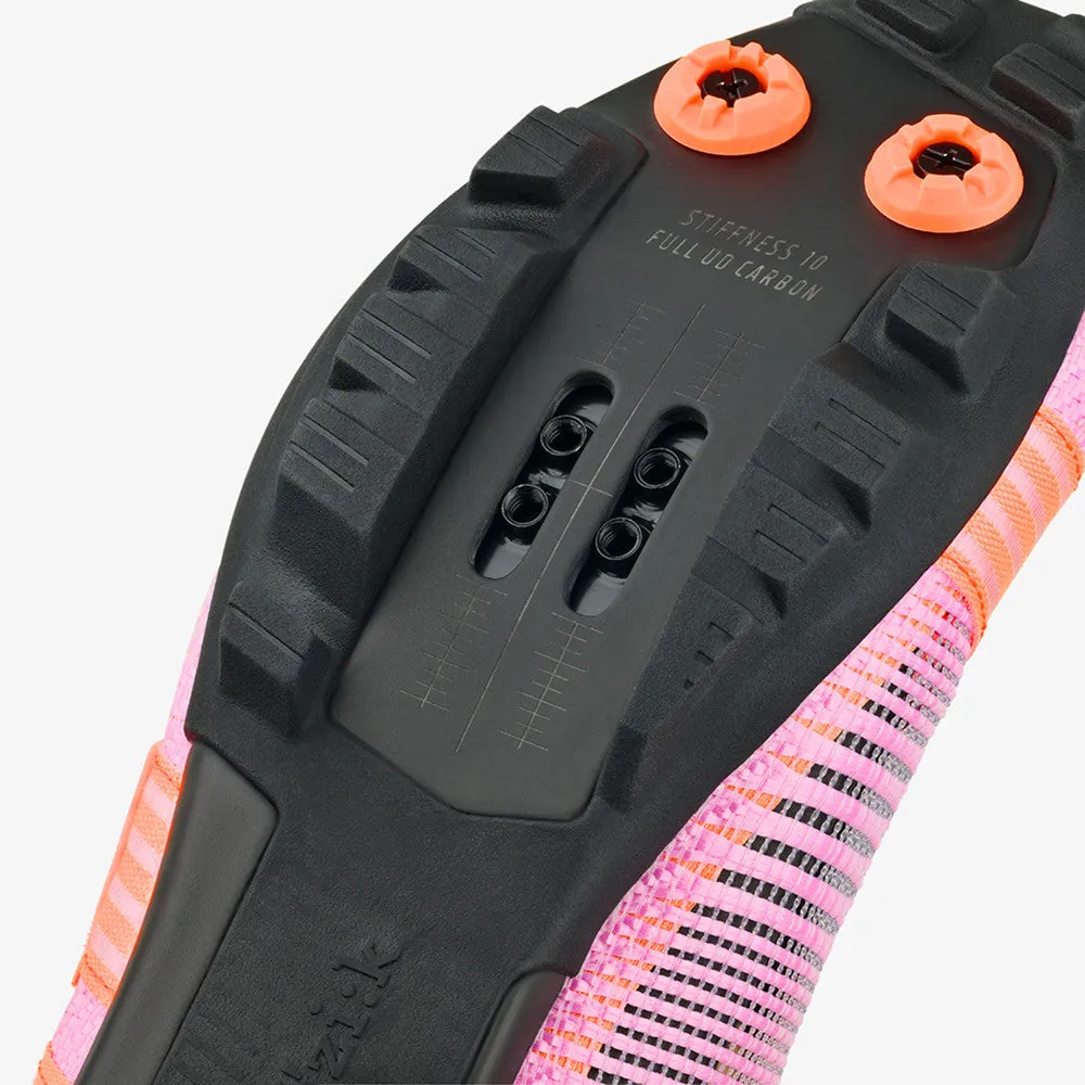 FIZIK Vento Powerstrap Aeroweave X Road Cycling Shoes - Coral / Orange - Image 5