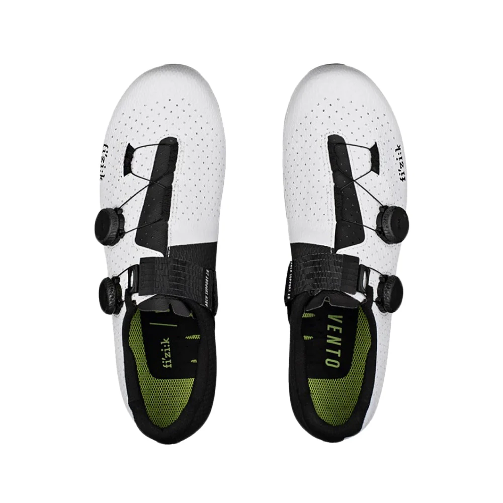 FIZIK VENTO STABILITA CARBON Cycling Shoes - White/Black - Image 2
