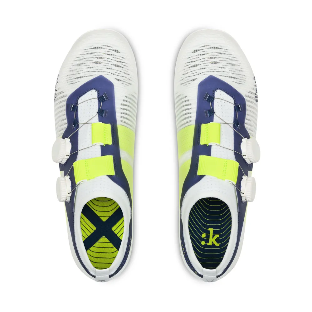 FIZIK Vento Vega Carbon Road Shoes - Yellow Fluo/White - Image 4