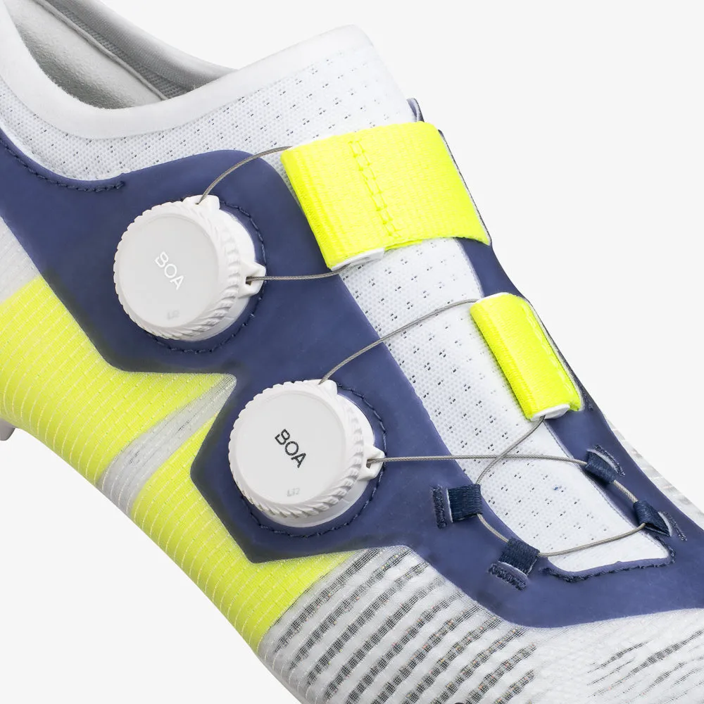 FIZIK Vento Vega Carbon Road Shoes - Yellow Fluo/White - Image 5