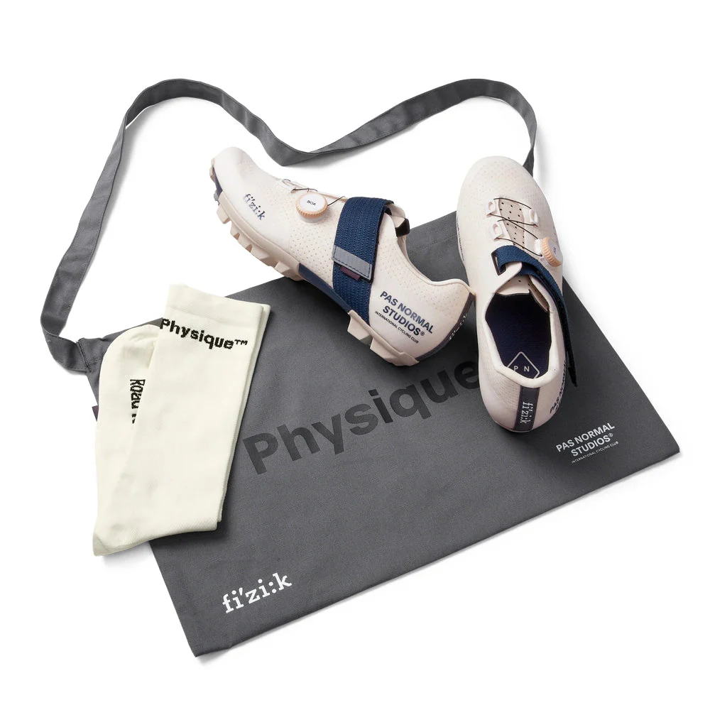 FIZIK x PAS NORMAL STUDIOS Gravel MTB Cycling Shoes Vento Ferox Carbon - Off White - Image 4
