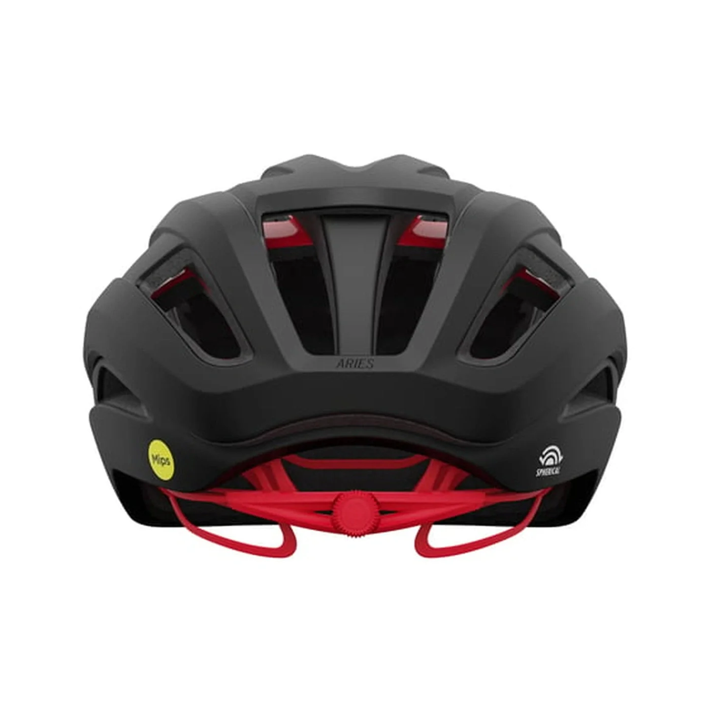 GIRO Aries Spherical Cycling Helmet - Carbon Red - Image 3