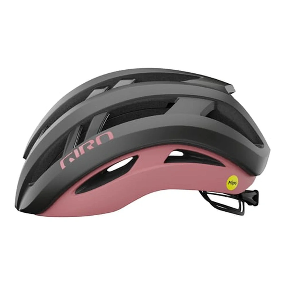 GIRO Aries Spherical Cycling Helmet - Mettalic Coal / Dusty Rose - Image 2