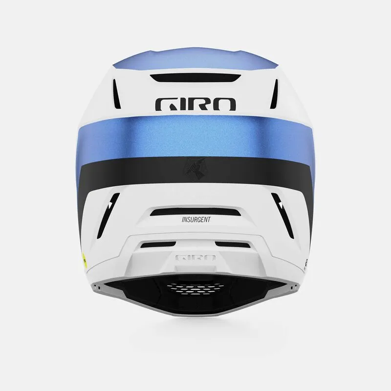 GIRO INSURGENT SPHERICAL Cycling Helmet - MATTE WHITE/ANODIZED BLUE - Image 2