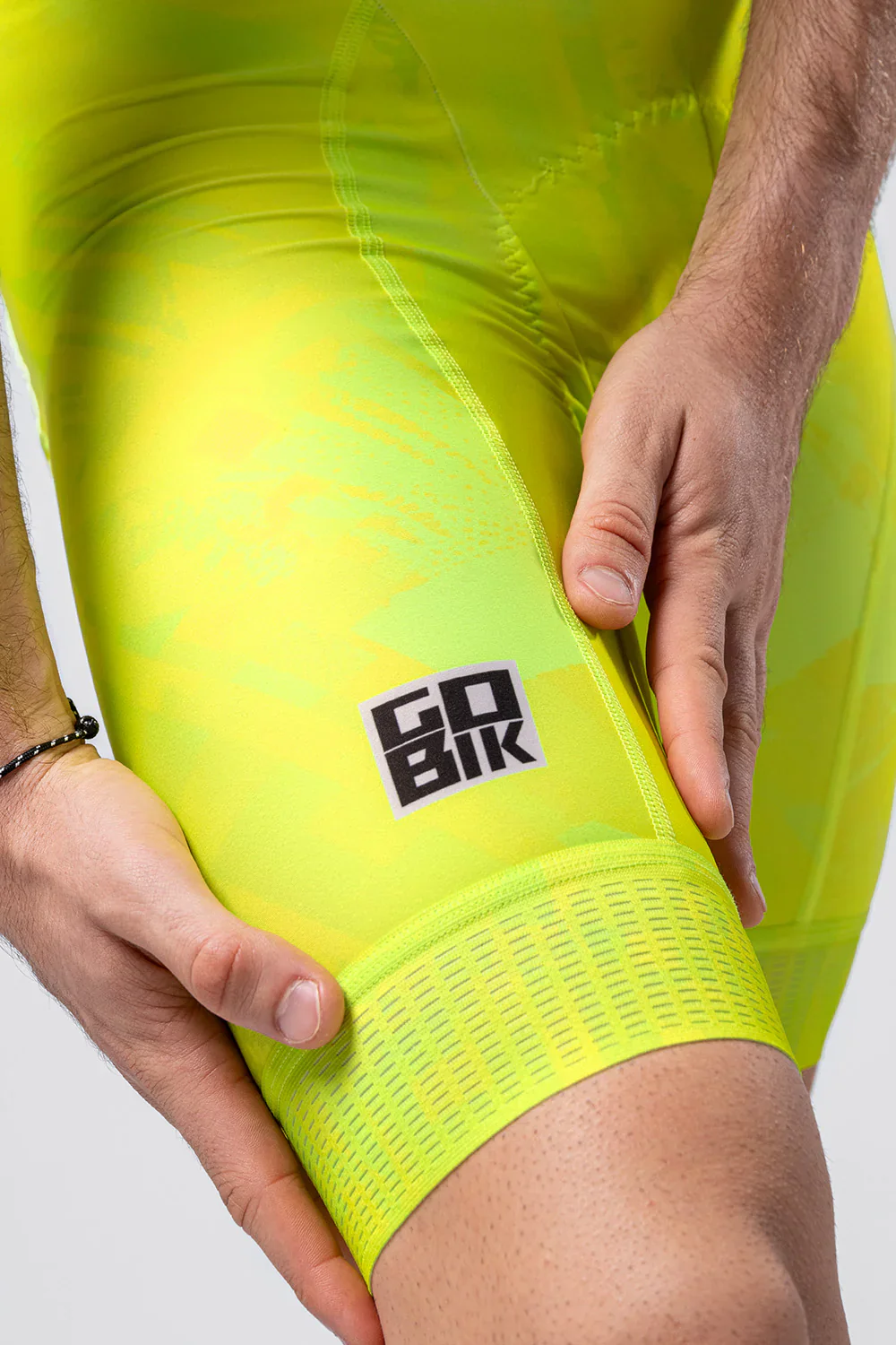 GOBIK Absolute Print K10 Bib Short - Liquid Lime - Image 2