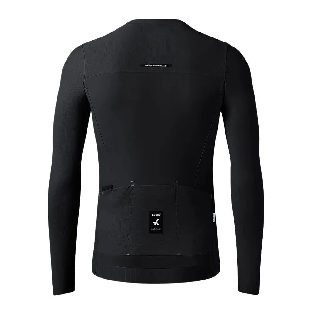 GOBIK Avalon Unisex Long Sleeve Jersey - Ink Black - Image 2