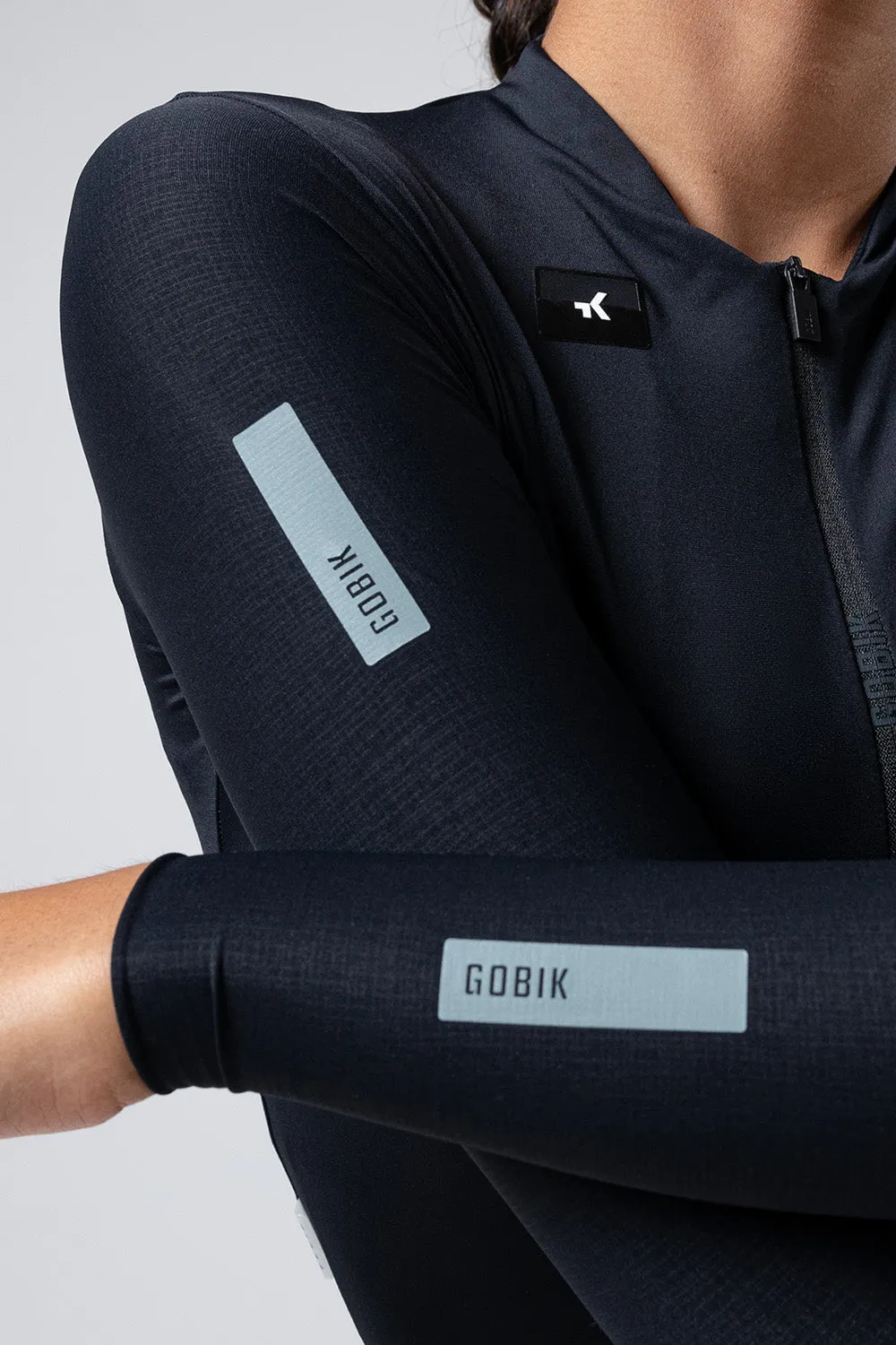 GOBIK Avalon Unisex Long Sleeve Jersey - Ink Black - Image 4