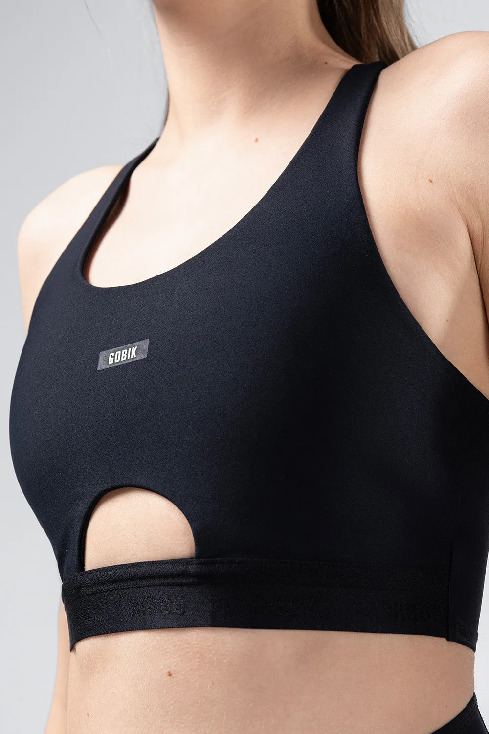 GOBIK Crux Women Sport Bra - Black - Image 3