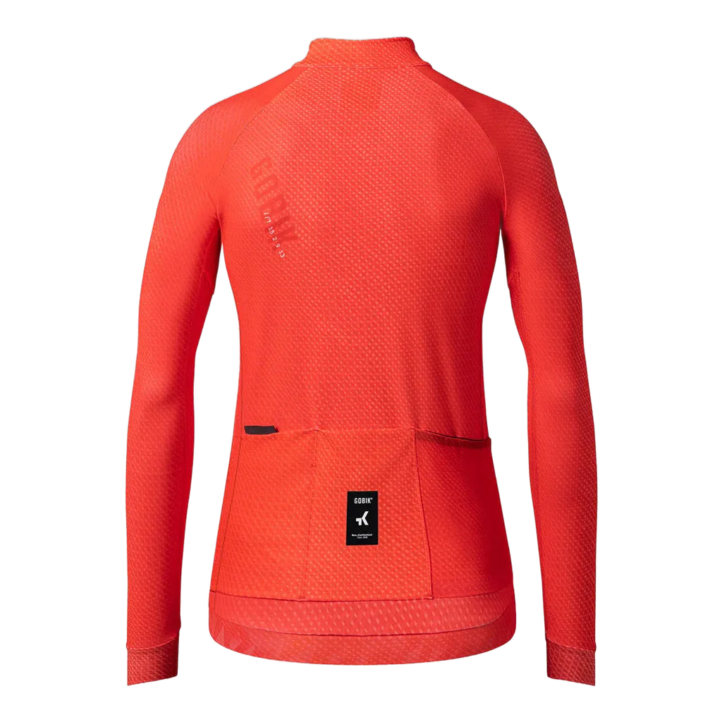 GOBIK Hyder Women Long Sleeve Jersey - Vermilion - Image 2