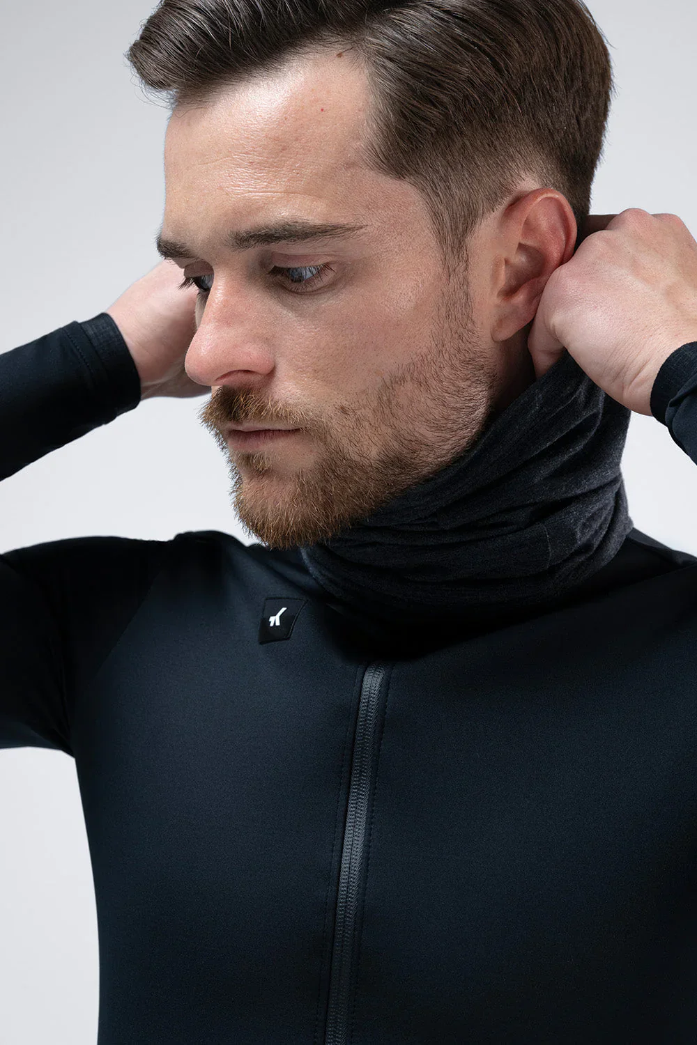 GOBIK Merino Neck Warmer - Moonbah Solid Graphite - Image 2