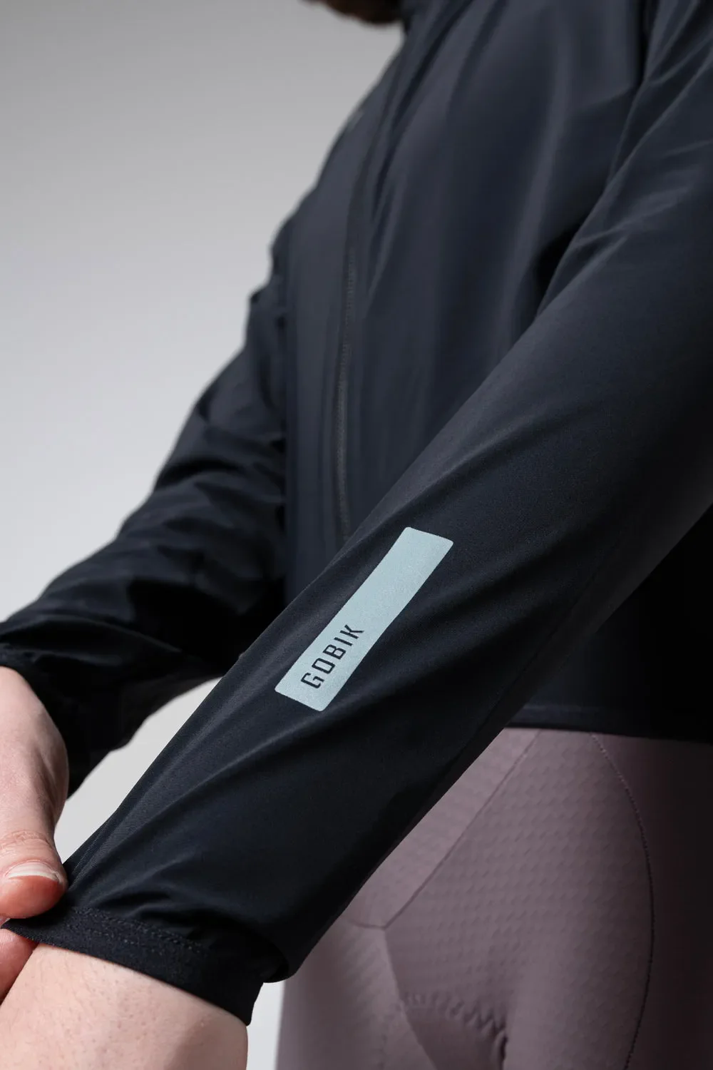 GOBIK Selkie Unisex Water Resistant Jacket - Ink Black - Image 13