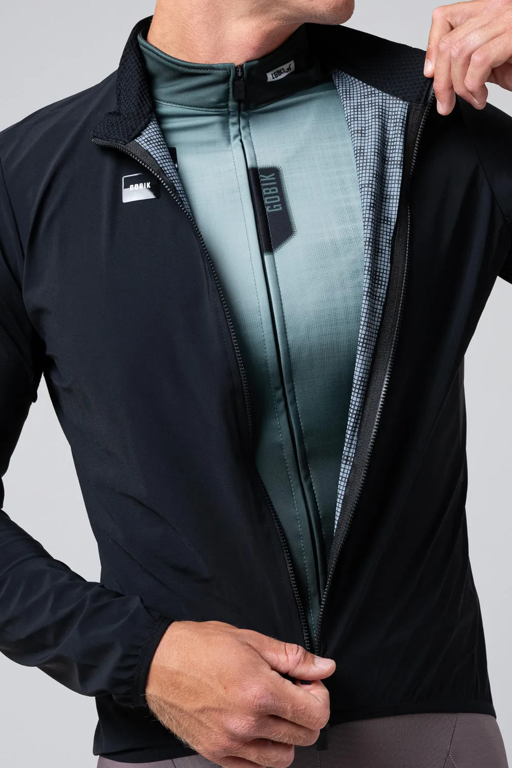 GOBIK Selkie Unisex Water Resistant Jacket - Ink Black - Image 14